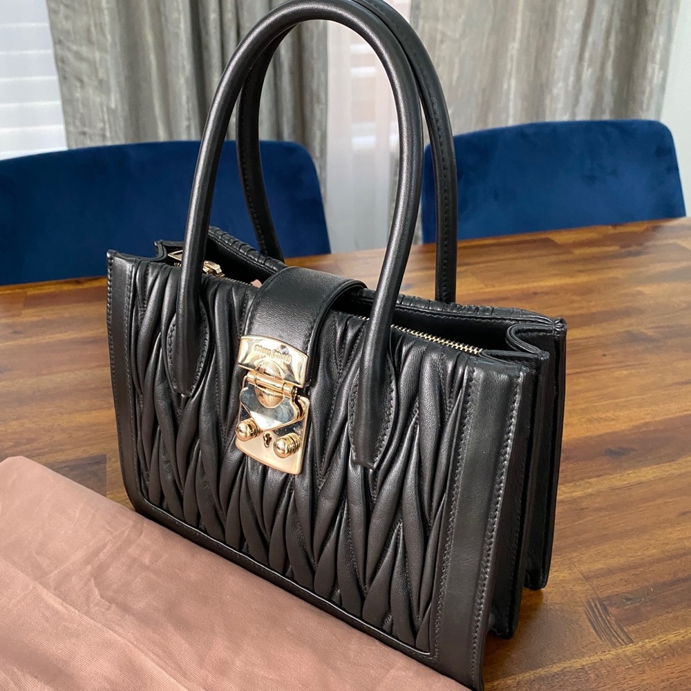 Authentic NWT matelassé Miu Miu bag